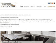 Tablet Screenshot of concretedecorstudio.com